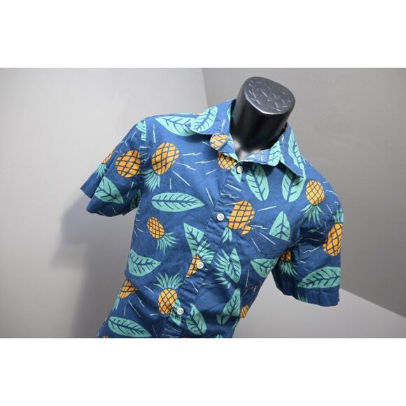 Urban Pipeline Pineapple Hawaiian Shirt Camp Hiking Button Up Mens Sz Small - Picture 4 of 7